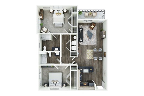 Floorplan The Blue Cove 1,160 sq.ft. at Ardmore at Topside in Louisville, TN 37777